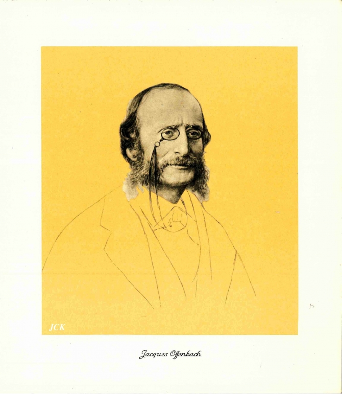 Offenbach, Jacques - photo et crayon - Jacques Offenbach
